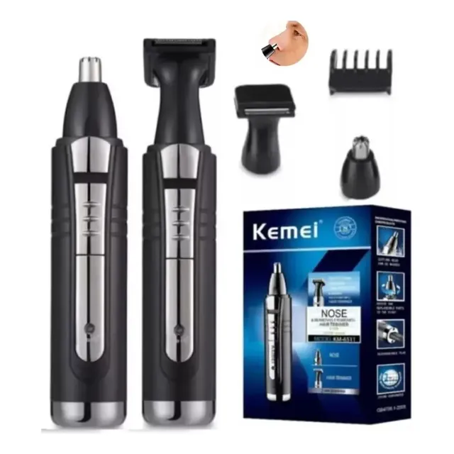 Aparador de Pelos Kemei KM-6511 Multigroomer Orelhas e Nariz
