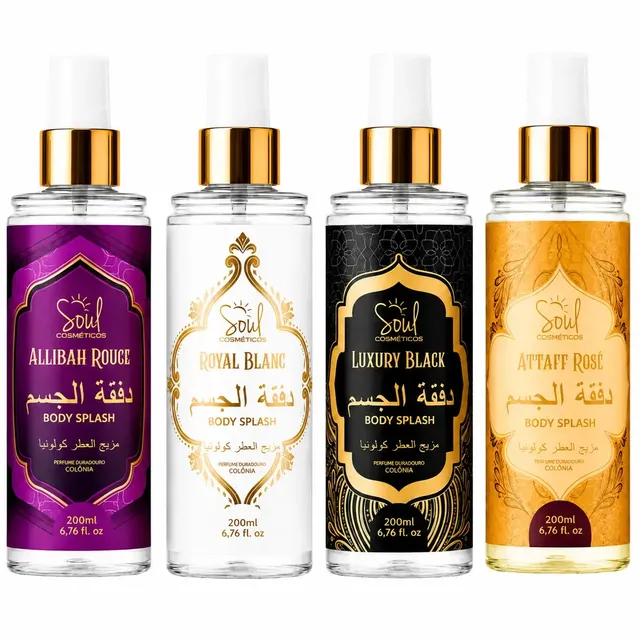 Kit 4 Body Splash Árabe 200ml