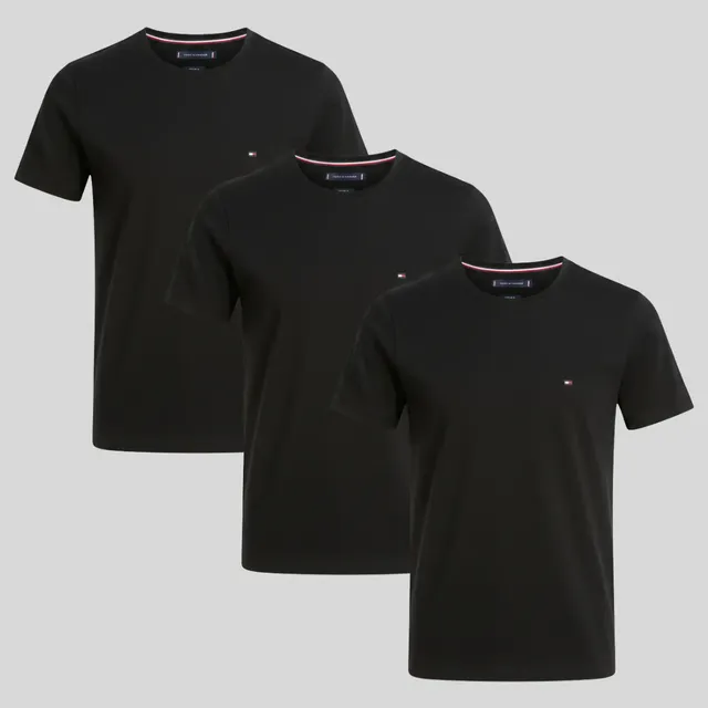 Kit 3 Camisetas Tommy Hilfiger Preta