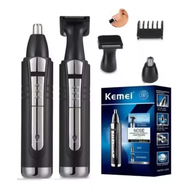 Kemei KM-6511, aparador de pelos de orelha e nariz