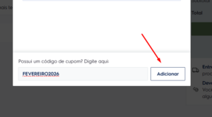 cupom aplicado
