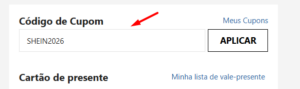 Onde aplicar o cupom