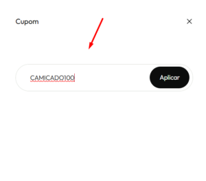 Inserir o cupom