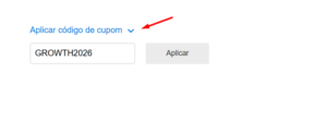 Aplicando o cupom