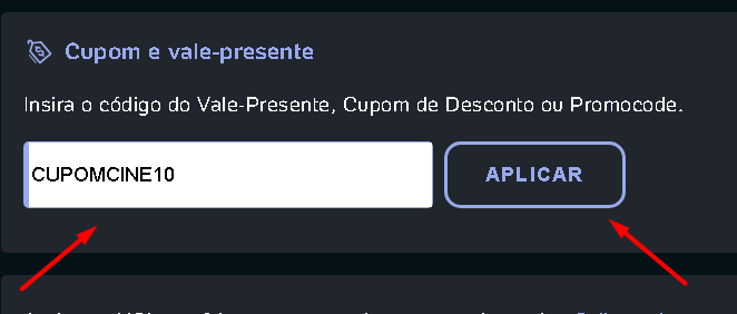 como usar cupom Ingressos
