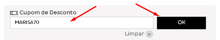 como usar cupom na marisa