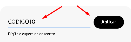 como usar o codigo samsung