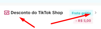 aonde usar o cupom tiktok shop 